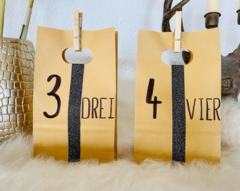 Calendrier de l’Avent Bijoux avec 4 bijoux pour chaque Avent I Noël Calendrier I Geschenkidee, cadeau de Noël