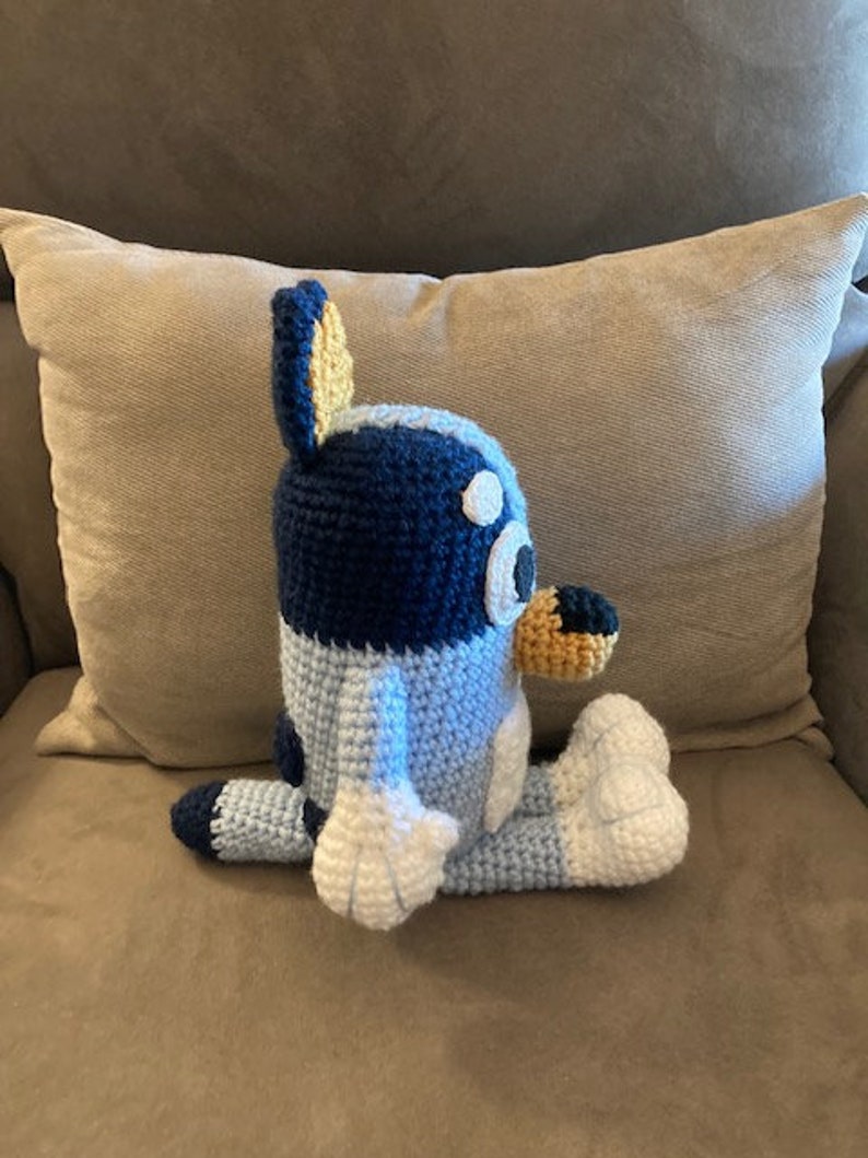 1 Handmade Crocheted Bluey Character Gift Toy. Etsy Australia
