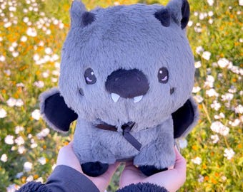 Black Batmoo Plushie | Spooky Cowstumes collection