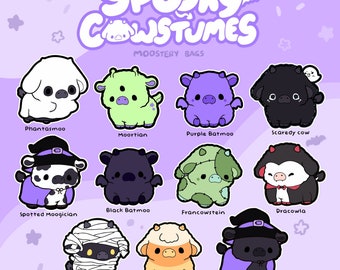 PRE-ORDER Spooky Cowstumes ~ Blind Bag Mystery Enamel Pins Collection