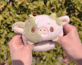 Moocha Latte Cow Plush Keychain | Delicows Mochi Puffs