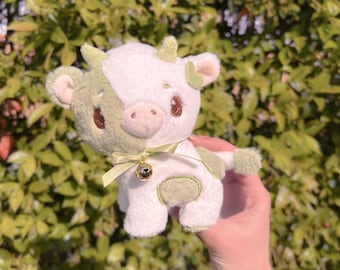 Mini Moocha Latte Cow Plush Keychain | Delicows