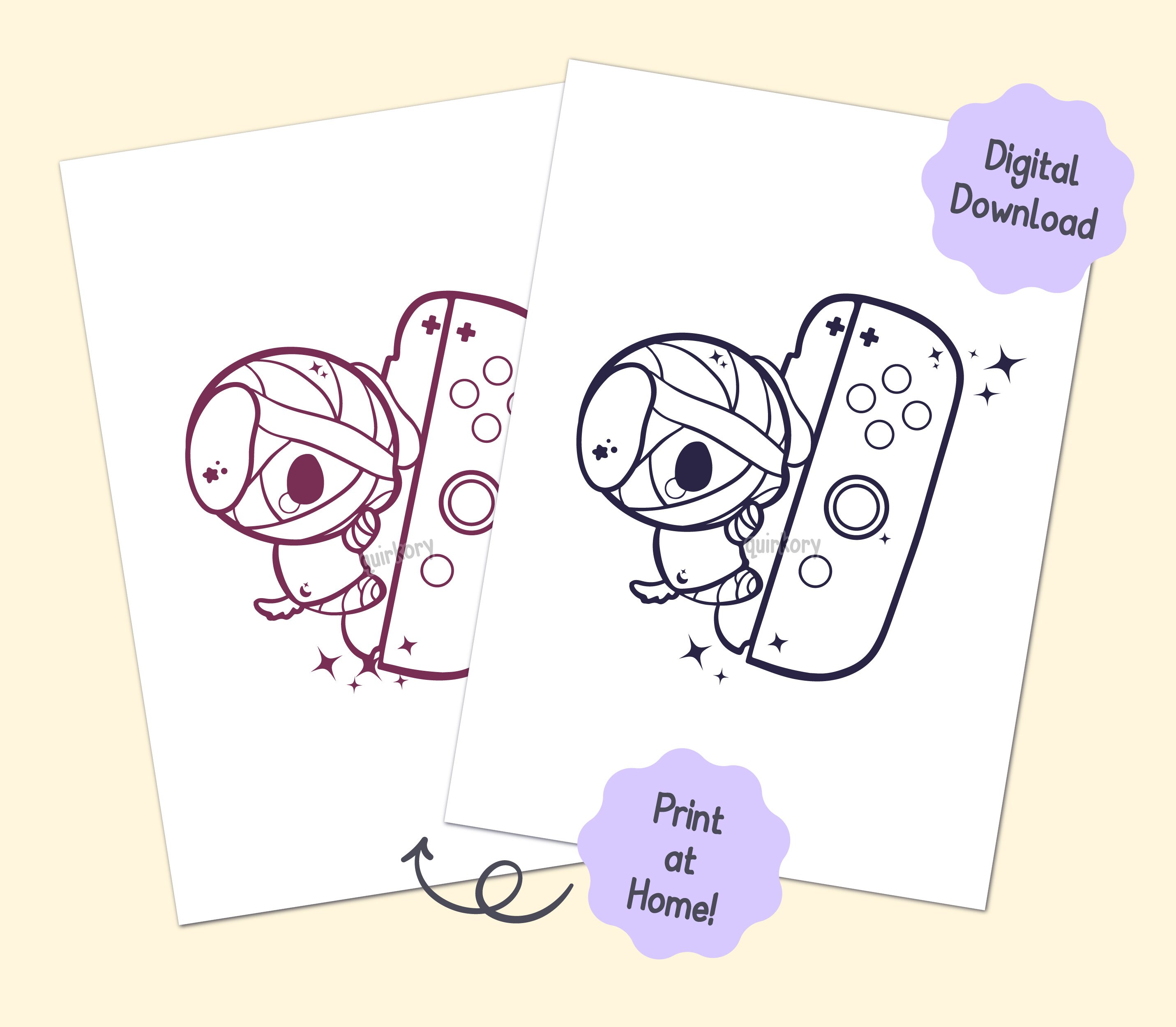 Coloring pages pack Animal Crossing - Gimme my Joycon | Lucky Tom Nook Kicks Merengue Timmy Tommy Stitches Isabelle Daisy Mae Reese Marshal