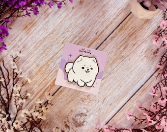 Aurora Samoyed – Cute Dog Enamel Pin | Bark'n'Paws collection