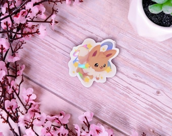 Eevee Swift Attack Sticker – Holographic Vinyl