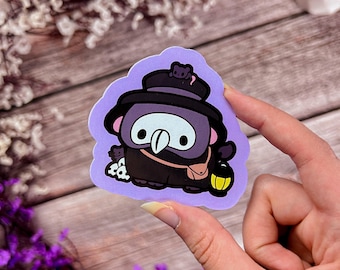 Spooky Cowstumes Vol. 2 Sticker | Kawaii Halloween Cow Decal (Waterproof Vinyl)