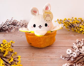 Bunana Plush | Kawaii Banana Bunny with Fruit Bowl