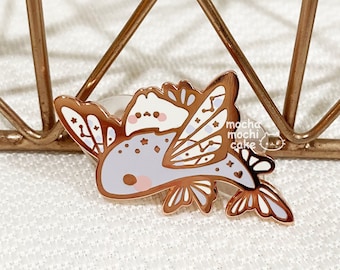Dreamy Bunny Flying Fish Hard Enamel Pin