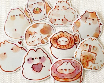 Cute Chonky Animals 5 Stickers/ Matte/ Holographic/ Die Cut Stickers/ Laptop Stickers/ Cute Stickers/ Vinyl Stickers/ Journal/ Bottle/ Art