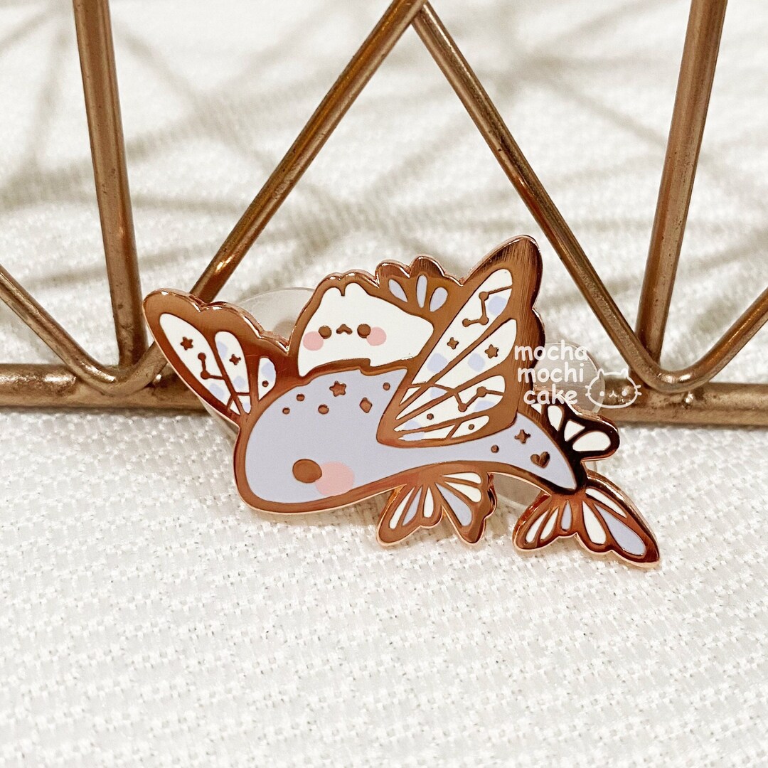 Flying Fish Pin Module Dreamy Bunny Flying Fish Hard Enamel Pin - Etsy