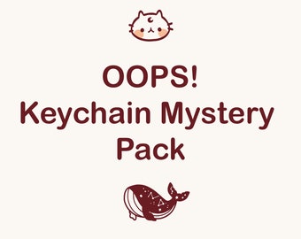 Cute Oopsie Bag! Mystery Keychains Grab Bag | Random Discounted B-grade Keychains