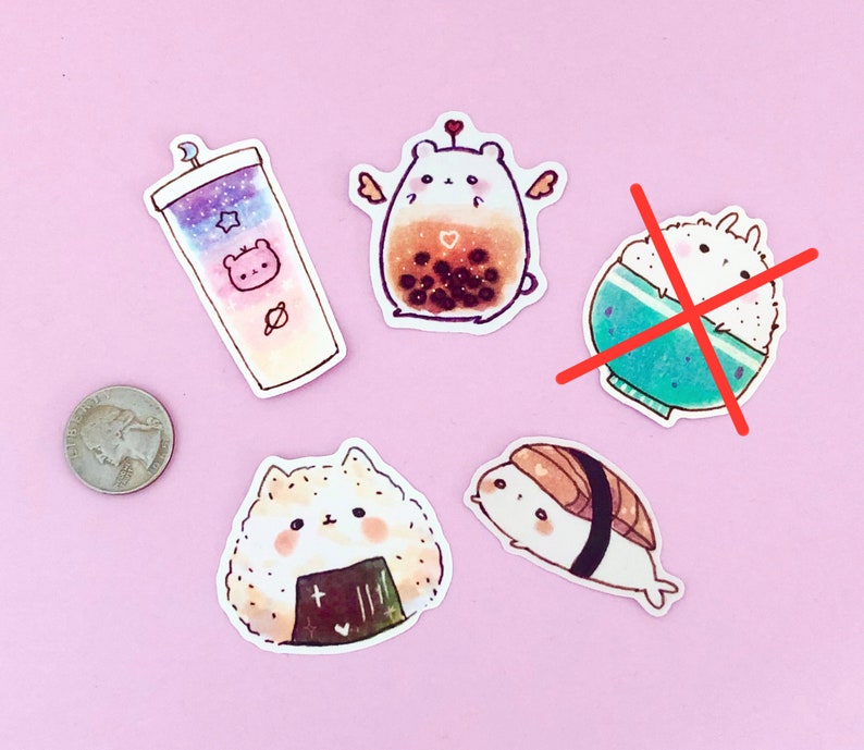 cute food vinyl stickers die cut stickers laptop