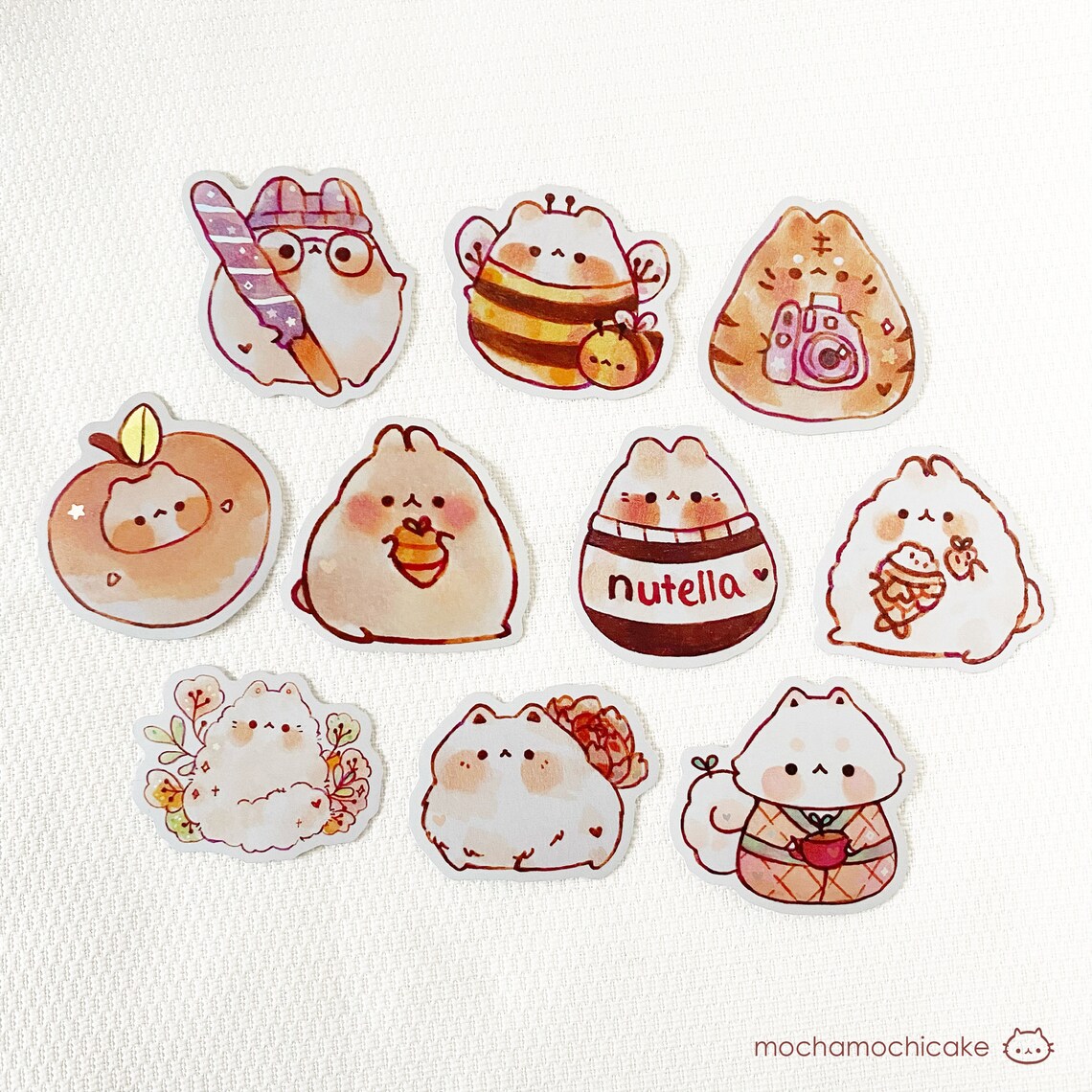 Cute Chonky Animals 4 Stickers/ Matte/ Holographic/ Die Cut Stickers ...