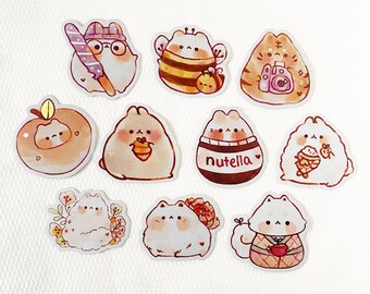 Cute Chonky Animals 2 Stickers/ Matte/ Holographic/ Die Cut