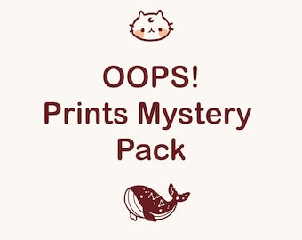 Cute Oopsie Bag | Mystery Prints Grab Bag | Random Discounted B-grade Prints