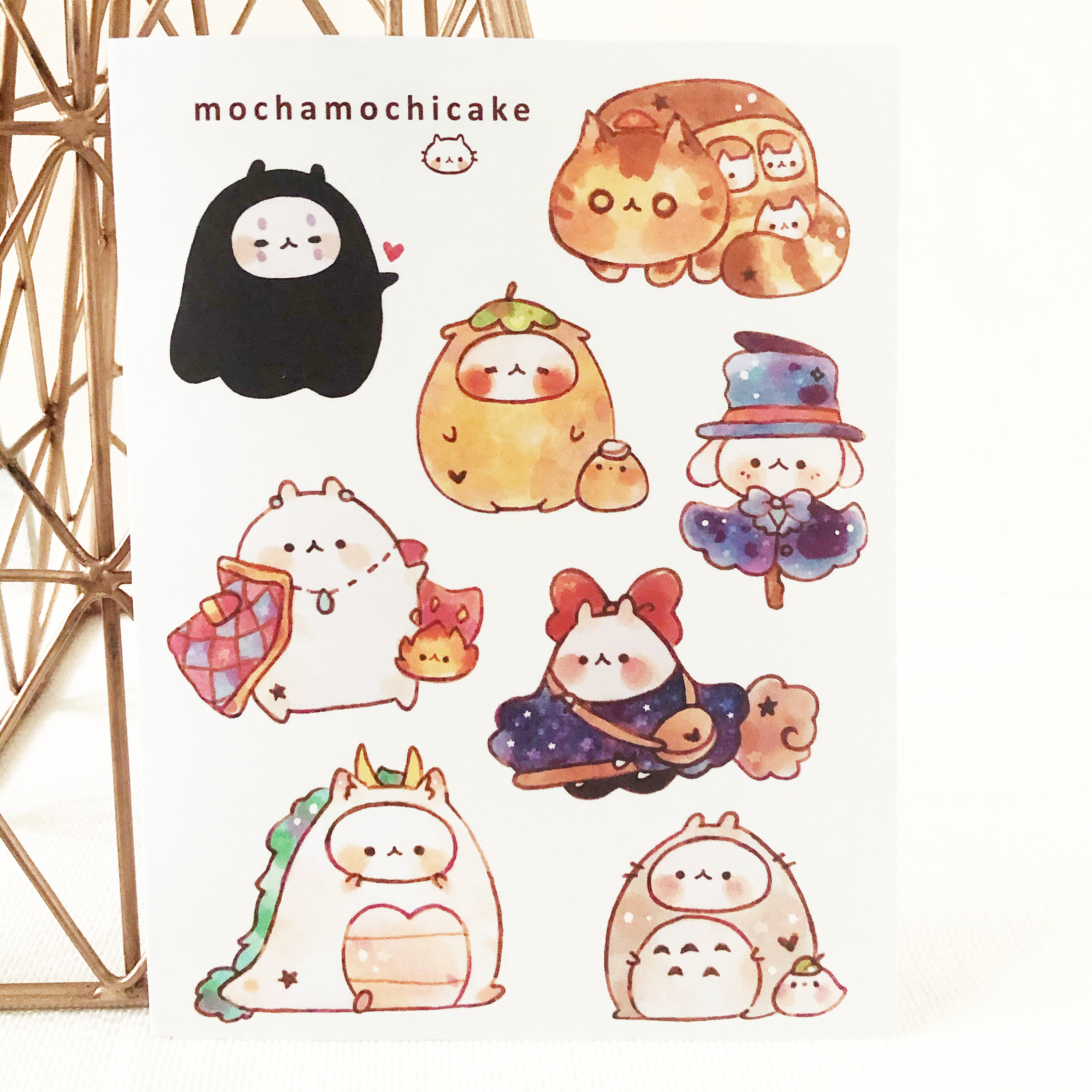 Cute Anime Inspired Animals Sticker Sheet/no - Etsy