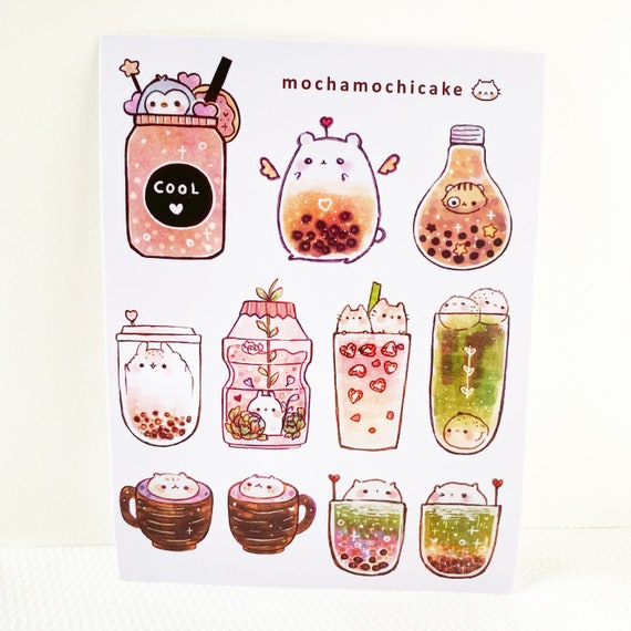 Drinks ✨  Cute laptop stickers, Scrapbook stickers printable