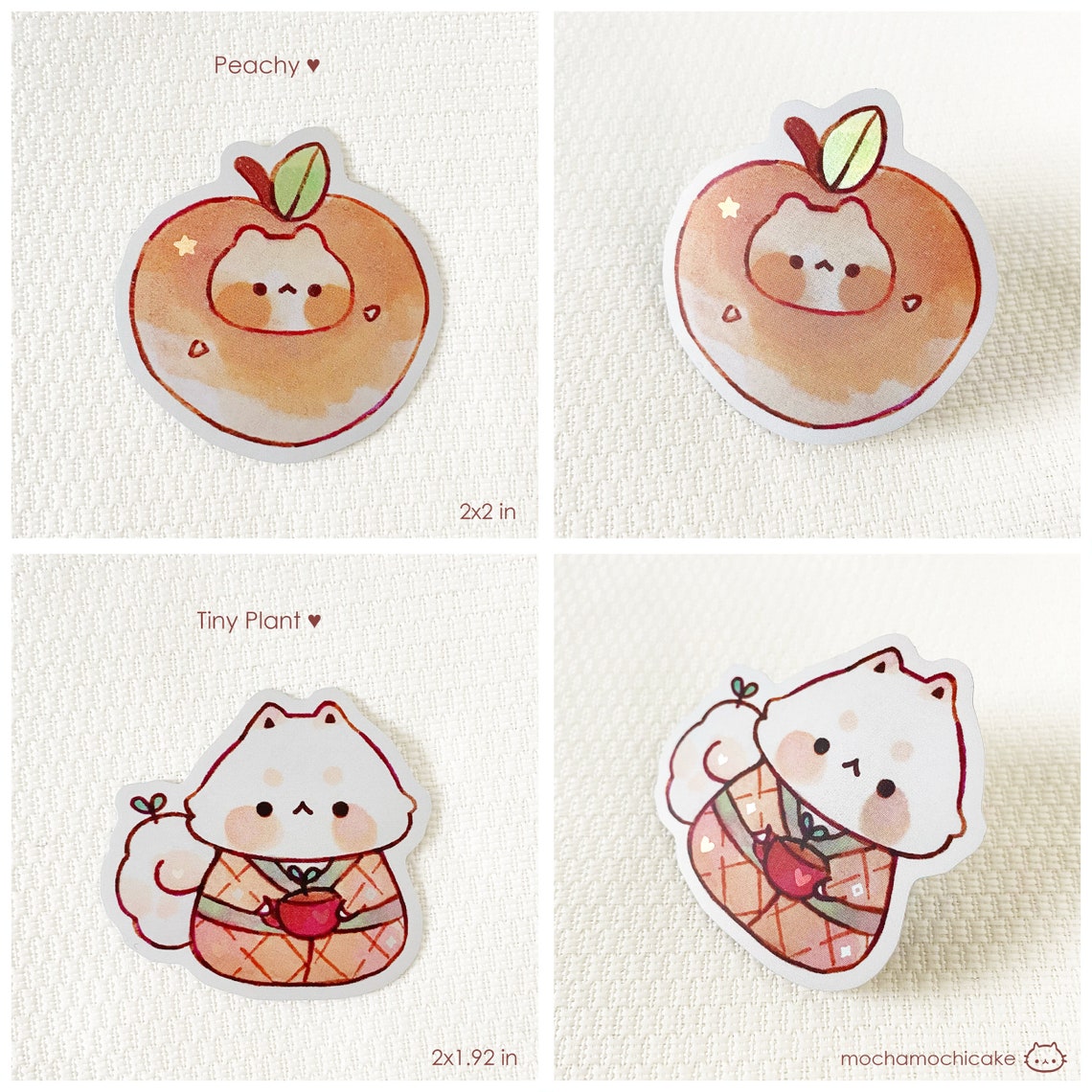 Cute Chonky Animals 4 Stickers/ Matte/ Holographic/ Die Cut Stickers ...