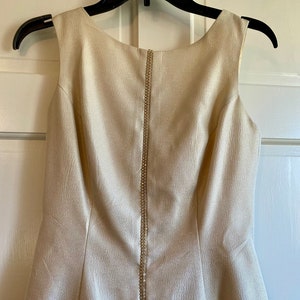 Vintage Cream Dress Size 4 Formal Affair