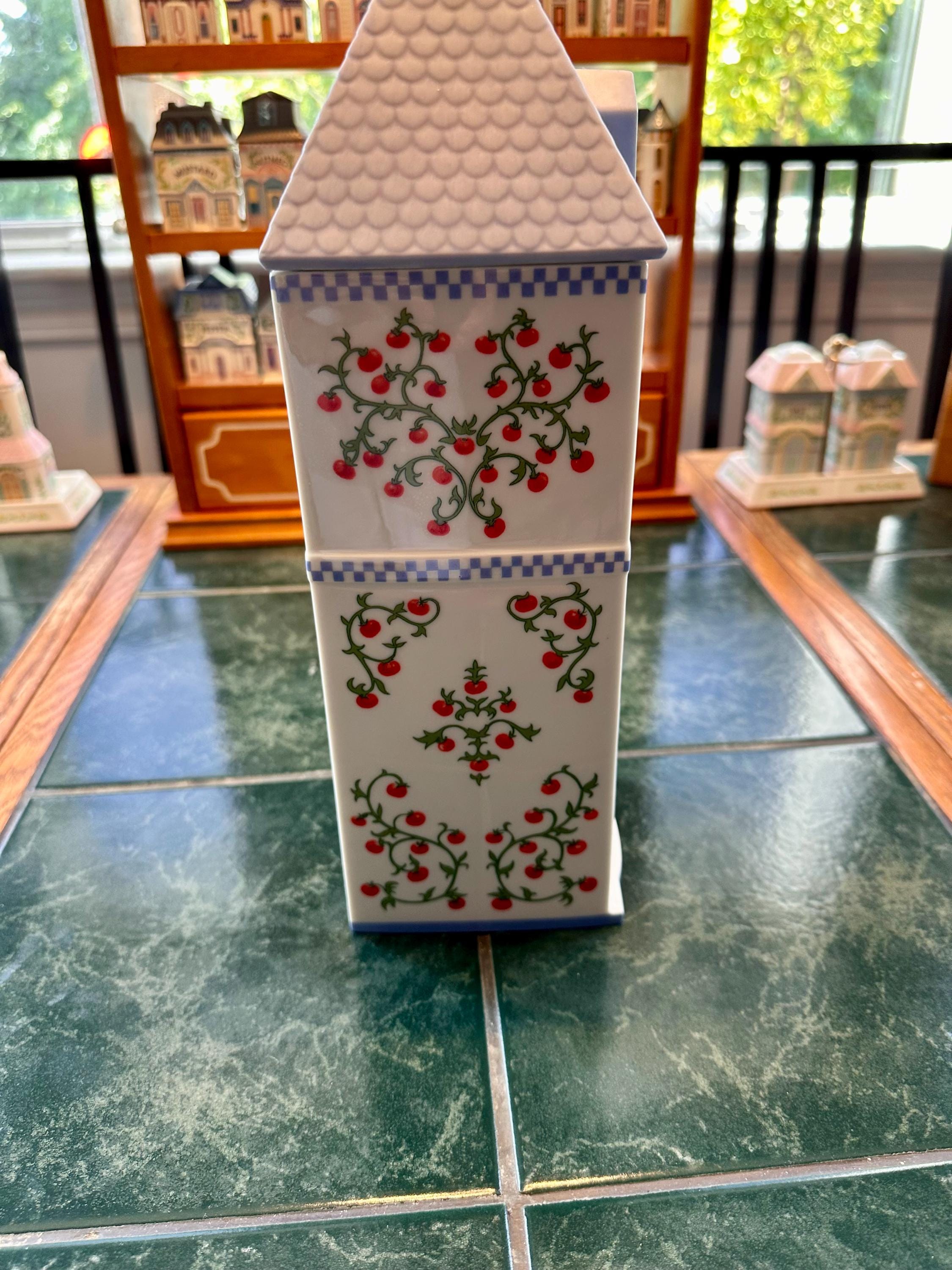 Vintage Lenox Spice Village Pasta Bistro Canister EUC - Etsy