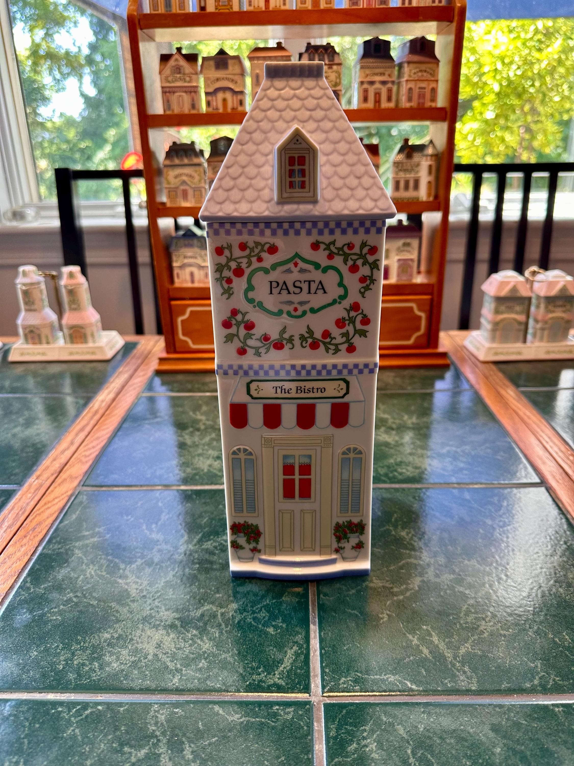 Vintage Lenox Spice Village Pasta Bistro Canister EUC - Etsy