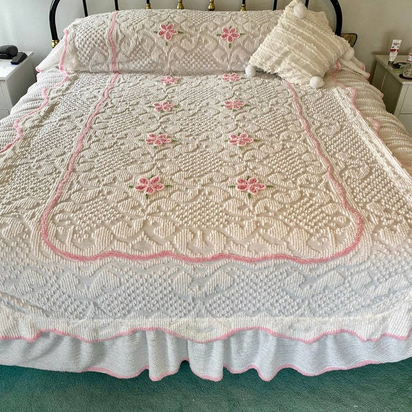 Ruffled Chenille Bedspread Etsy