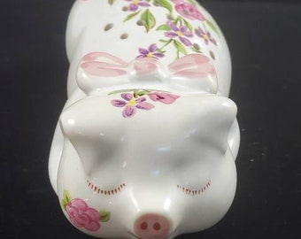 Vintage Avon Barnyard Animal Pig Fabric Pomander 1985