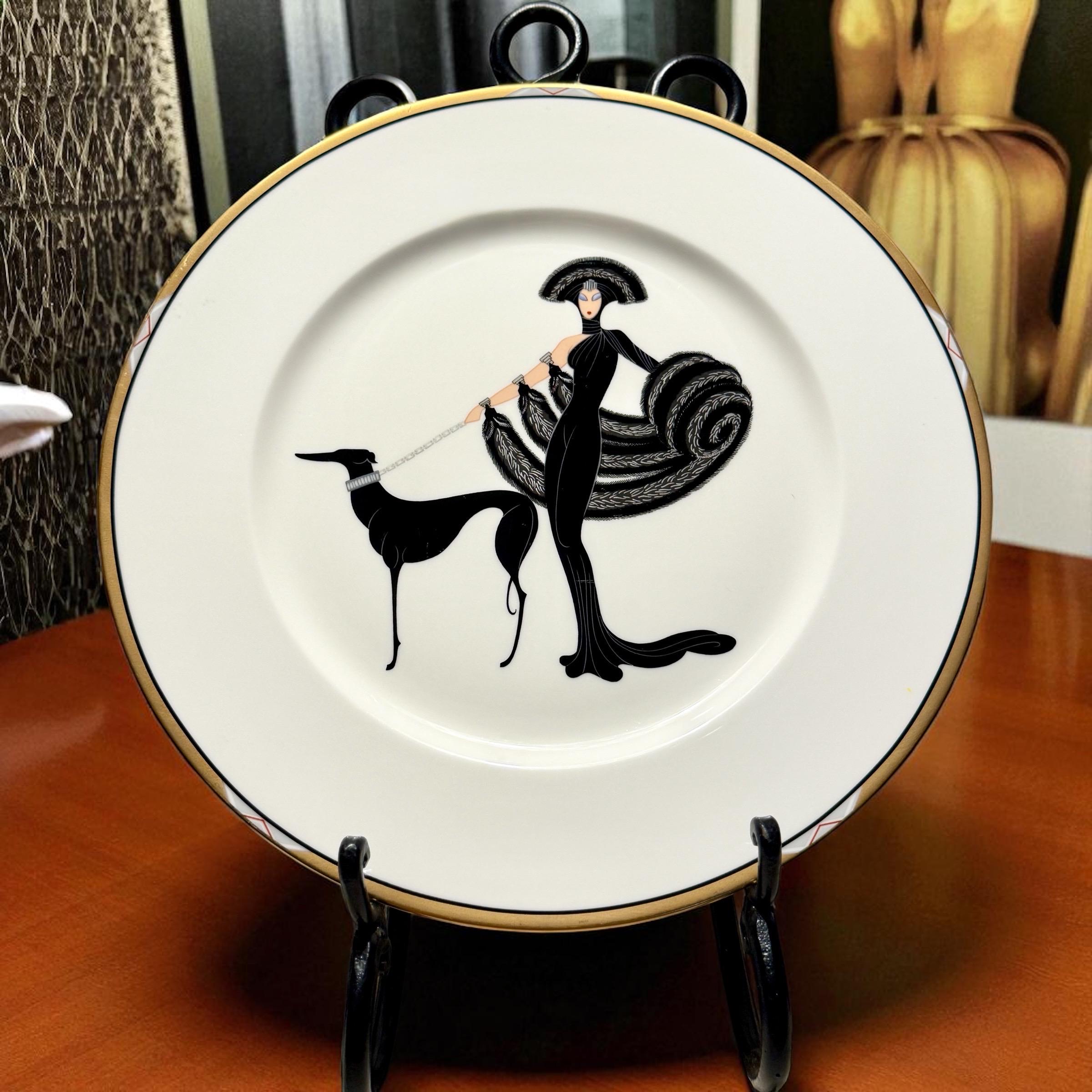 フランクリンミント　エルテ 　アールデコ　SYMDHONY IN BLACK フランクリンミント エルテ （Erte）『 SYMDHONY IN BLACK