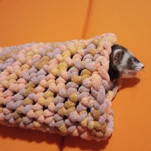 CROCHETED ferret TUNNEL more than one to choose from plush