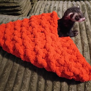 The ferret snuggle CONE - more  colors to choose from, hand knitted, small animals; hedgehogs