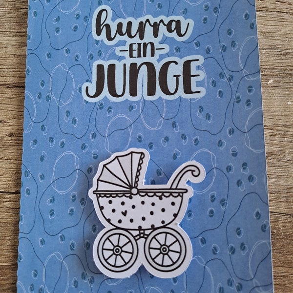 Karte zur Geburt "Junge"