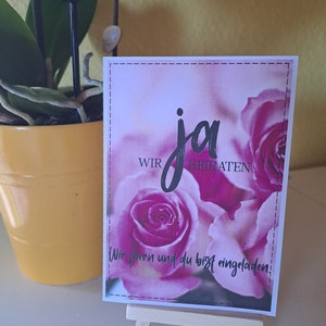 Carte, invitation de mariage