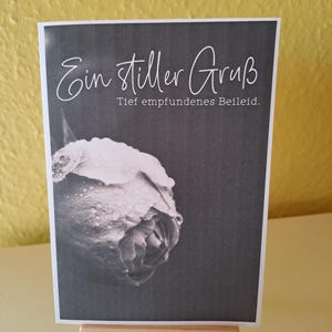 Carte de deuil, carte de condoléances