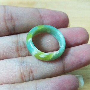 Band Ring, Serpentine Ring, Stone Ring for Woman and Man, Jade Stone Ring, Birthstone Ring, Circle Ring, Handmade Jewelry, Healing Ring,CR10