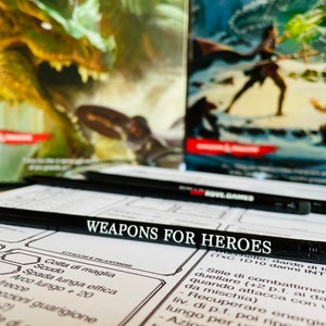 Role play games rpg pencil - WEAPONS FOR HEROES