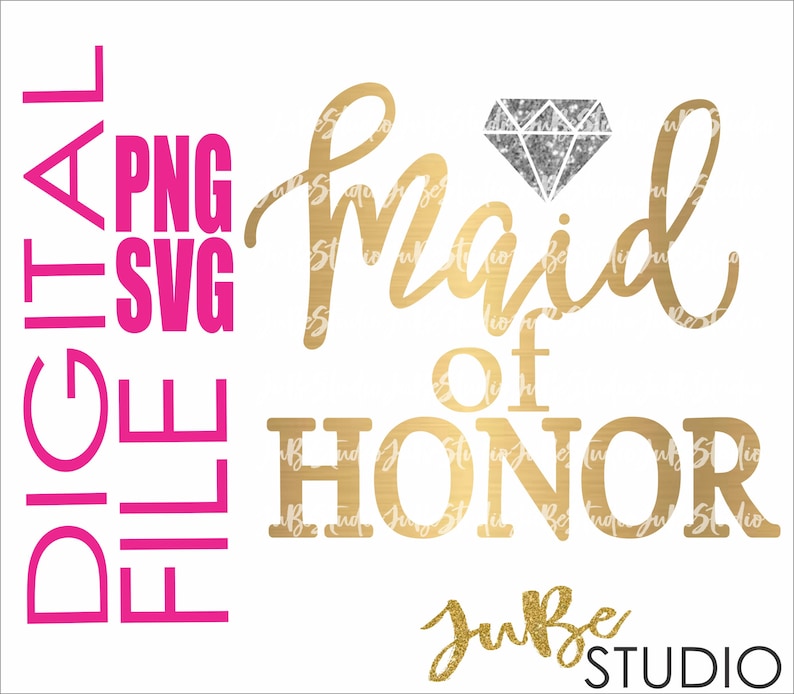 Free Free 217 Wedding Svg Files Maid Of Honor Svg SVG PNG EPS DXF File