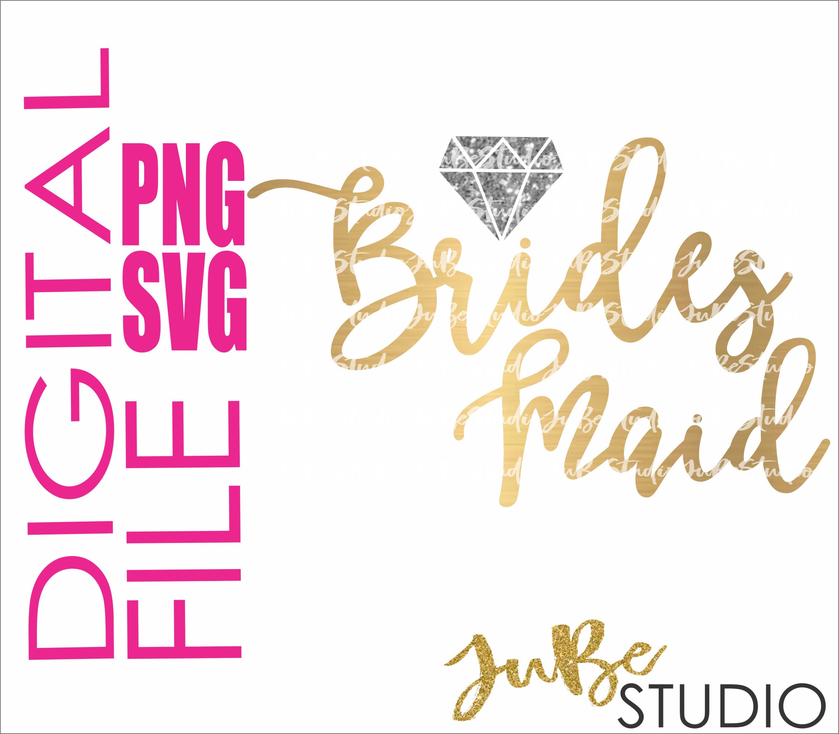 Bridesmaid Svg Wedding Svg Bridesmaid Png Wedding Party - Etsy