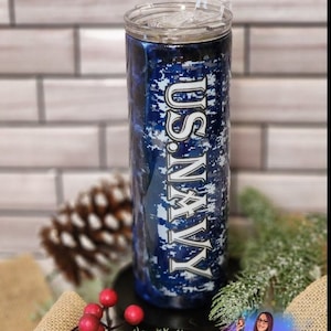 Navy Military Tumbler
