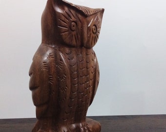 Handcrafted Owl Gift Figurine | Pure Wood Owl Lover's Gift