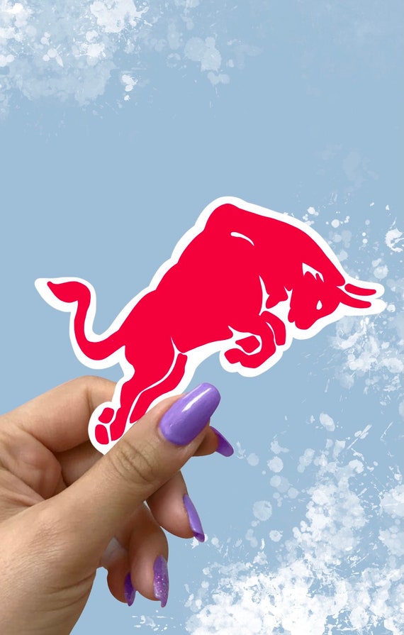 Red Bull Energy Drink Logo Sticker Red Bull Sticker Premium Etsy