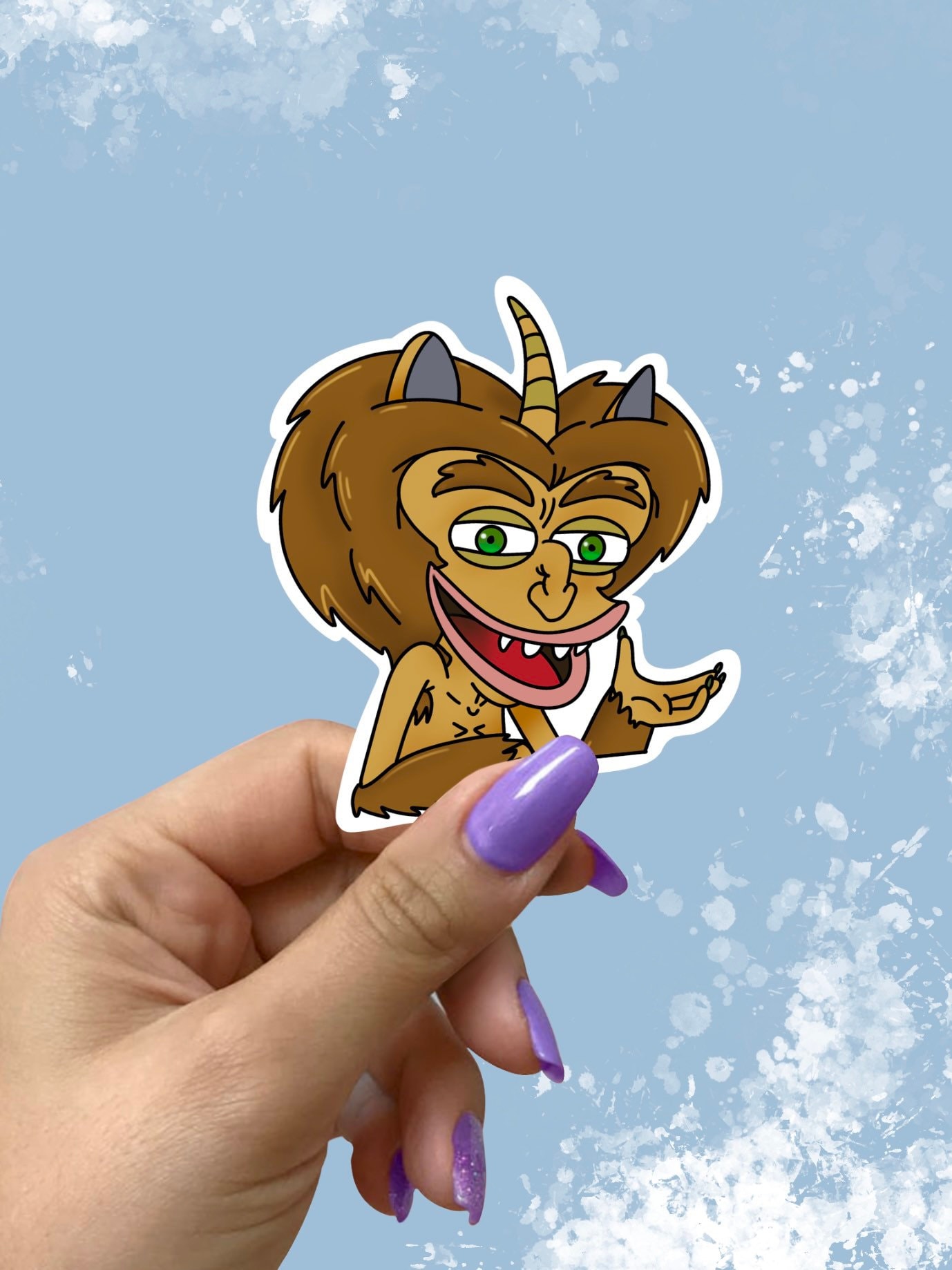 Big Mouth Sticker Male Hormone Monster Maury the Hormone Etsy