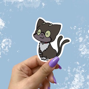 Kuro The Cat From Blue Exorcist Premium Vinyl Sticker Anime Etsy