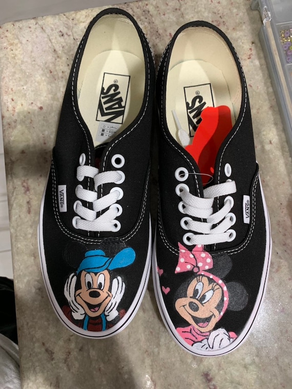 Mickey/Minnie Mouse Vans | Etsy