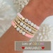 Sweetheart Heishi Bracelet | Personalized Name Bracelets | Custom Word Heishi Beaded Bracelets | Name Bracelet | Gold Heart Womens Bracelets 