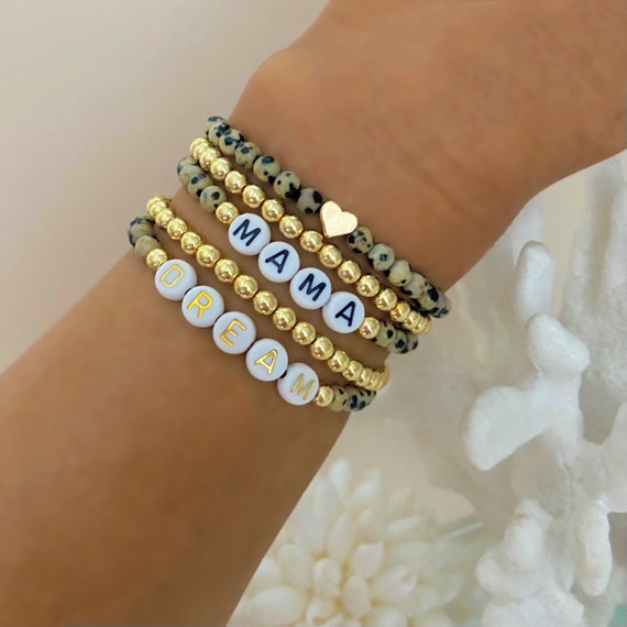 Personalized Custom Beaded Name Bracelets