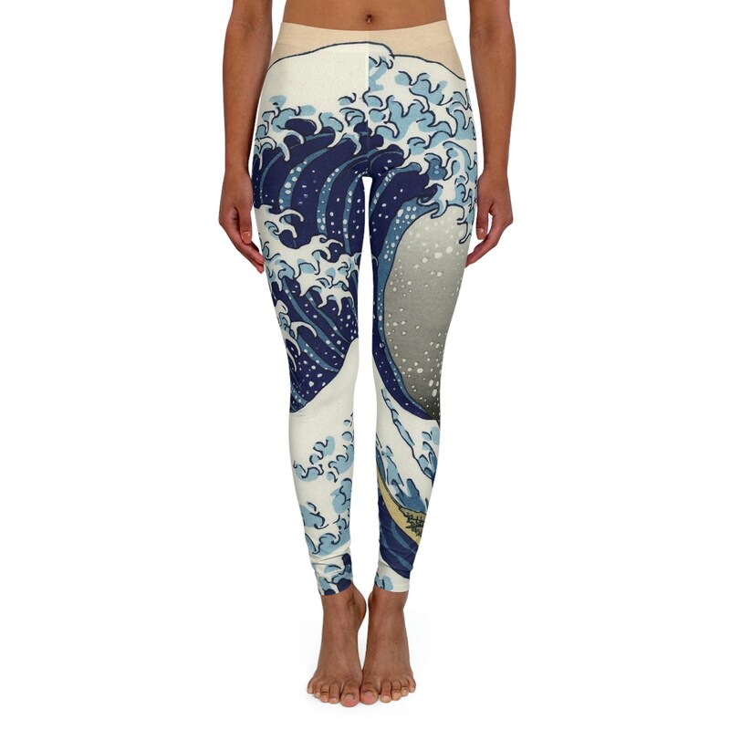 Japanese Tokyo Print Pattern Women Leggings