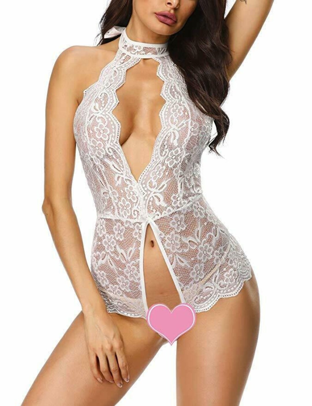 Transparent Lingerie Crotchless Bodysuit Sexy Lingerie