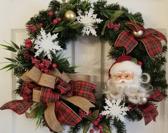 Dear Santa With Snowflake Crystal Christmas Festive iron on hotfix applique 