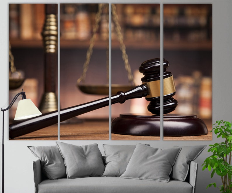 Law Wall Art Law Canvas Print Lawyer Gift Lawyer Wall Art Etsy