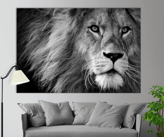 Lion Canvas Print Wall Decor Face Photo - Lion Wall Decor Lion Canvas Print Wall Decor Face Photo - Lion Wall Decor